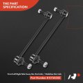 A-premium 6pcs Front Suspension Kit Inner Outer Tie Rod End Sway Bar Links Compatible With Dodge Journey 2009-2018