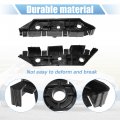 X Autohaux 1 Pair Front Left And Right Bumper Bracket For Ford Fusion 2013-2016 Ds7z-17c947-b Plastic Black
