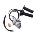 All-carb Carburetor And Throttle Cable Handle Grip Replacement For Yamaha Ttr125 Ttr125le Ttr125e 2000 2001-2007 