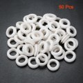 Uxcell Wire Protector Oil Resistant Armature Rubber Grommet 18mm Inner Dia 50pcs White