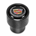 Ipick Image For Cadillac Logo In Black On Aluminum Tire Valve Stem Caps