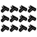 12pcs Plastic Glass Connector T Shaped To Clamp For 10mm Thick Fixing Bracket Rimless Clip Holder Aquarium Fish Tank Display 