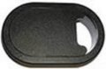 Oval Plastic Desk Grommet Black 10 Pack 