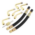 9pcs Tire Valve Stem Extension W 2 Dual Extender Pipe 5 1 Core Removal Tool 6 Adaptor 45 90 135 Degree For Car Truck 