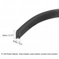 Uxcell U Channel Edge Trim 6 5ft Length Rubber Guard Seal Strip Protector Fit For 1-2mm 13 64 W X 5 16 H Black