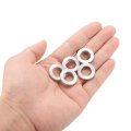 12pcs Aluminum Spacer 12mm Bore X 20mm Od 4mm Length Screw Bushing Plain Finish Round Metal For M12 Screws Bolts And Rods 