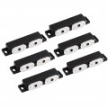 Double Magnetic Latches Catch For Cabinet Door Cupboard 3 Long Black 6pcs 
