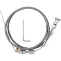 36 Stainless Braided For Ls Throttle Cable Kit Adjustable Accelerator Compatible 97-07 Chevrolet Chevy Ls1 Engine 4 8l 5 3l 7l 