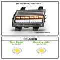 Acanii For 2-bulbs Halogen Upgrade 2018-2022 Jeep Wrangler Jl Black Led Parking Sequentia Turn Signal Lights Lamps