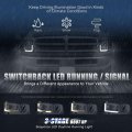 Auto Dynasty 4pcs Sequential L-led Drl Switchback Headlights Assembly For Dodge Ram 1500 2500 3500 1994-2002 Driver And