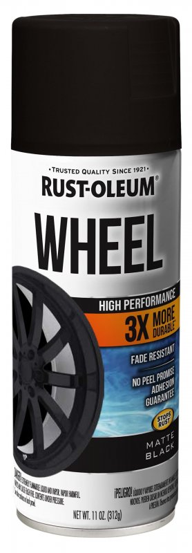 Rust-oleum 366438 High Performance Wheel Spray Paint 11 Oz Matte Black