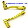Tc-motor 28mm Aluminum Exhaust Mufflers 11mm Folding Gear Shifter Lever Gearshifter For Chinese Made 50cc 70cc 90cc 110cc 125cc
