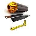 Tc-motor 28mm Aluminum Exhaust Mufflers 11mm Folding Gear Shifter Lever Gearshifter For Chinese Made 50cc 70cc 90cc 110cc 125cc
