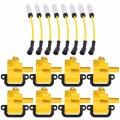 Ena Set Of 8 Yellow Ignition Coil And Wire For Cadillac Chevrolet Gmc Pontiac Cts Camaro Corvette Firebird Gto B7 P30 C6500 