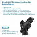 X Autohaux 902-5844 Engine Coolant Thermostat Housing Assembly For Mercedes-benz E350 2012-2016 Gle350 2016 2762000115