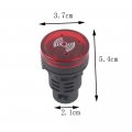 Ad16-22sm 22mm Flash Signal Light Led Active Buzzer Beep Alarm Indicator 36v 30mm Red