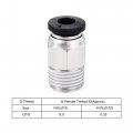 Uxcell Pneumatic 4mm Od Pu Air Hose Tubing Kit 10m Black With Push To Connect Fittings