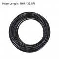 Uxcell Pneumatic 4mm Od Pu Air Hose Tubing Kit 10m Black With Push To Connect Fittings