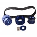 Adlerspeed Blue Gilmer Belt Drive Pulley Kit Compatible With Mazda 12a 13b 15mm Rx7 Fd Fc Rx3
