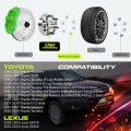 2 Inch 50mm Hubcentric Wheel Spacers 6 Compatible For Toyota Tacoma 1995-2008 Tundra 2000-2006 T100 1993-1996 4runner 1984-2008