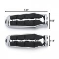 Krator Tombstone Foot Front Peg Rests Chrome Compatible With Honda Ace Spirit Magna Shadow Phantom Motorcycle Footrests L R