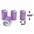 Marlin Fishing 2 Valve Stem Caps For Tire Rim Wheel Aluminum Purple