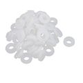 50pcs 19mm 12mm Od 7mm High Silicone O Ring Seal Gaskets White For Water Heater 