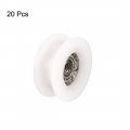 Uxcell Round Groove Nylon Pulley Wheels Roller 20 Pcs For 5mm Rope