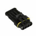 Hifrom 12 Kit 4 Pin Way Waterproof Electrical Connector 1 5mm Series Terminals Heat Shrink Quick Locking Wire Harness Sockets