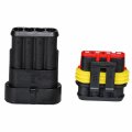 Hifrom 12 Kit 4 Pin Way Waterproof Electrical Connector 1 5mm Series Terminals Heat Shrink Quick Locking Wire Harness Sockets