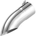 Upower 5 Inch Turn Down Tail Pipe Tips Inlet Outlet 16 Long Exhaust Stainless Steel Bolt-on Diesel Tip 