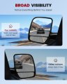 Right Side View Mirror For 2002 2008 Ford E150 E250 E350 E450 E550 Van Manual Fold Non Heated With Puddle Light Adjustment