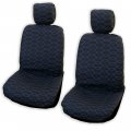 Winnie Fashion 2 Hawaiian Car Seat Covers W Headrest Solid Black And White Standard No Customization 