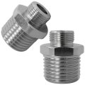 2 Pack Heavy-duty Nickel Plated Brass Adapter 1 To 3 8 Male Compression Fitting Leak-proof Compatible For Rv Kitchen Includes 