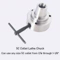 Waltyotur 5c Plain Back Collet Lathe Chuck Fit Closer Complete Tools For Use 5 Inch