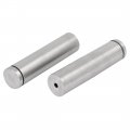 Uxcell 25mmx100mm Stainless Steel Glass Standoff Pins Fixing Mount Bolts Nails 6pcs