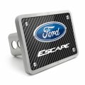 Ipick Image Made For Ford Escape Black Carbon Fiber Texture Plate Billet Aluminum 2 Inch Tow Hitch Cover