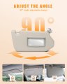 Ocpty Left Right Sides Grey Sun Visor With Sunroof Fit For 2013 2014 2015 2016 2017 2018 Nissan Pathfinder Infiniti Qx60 Jx35