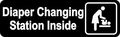 10in X 3in Diaper Changing Station Inside Magnet Door Sign By Stickertalk 