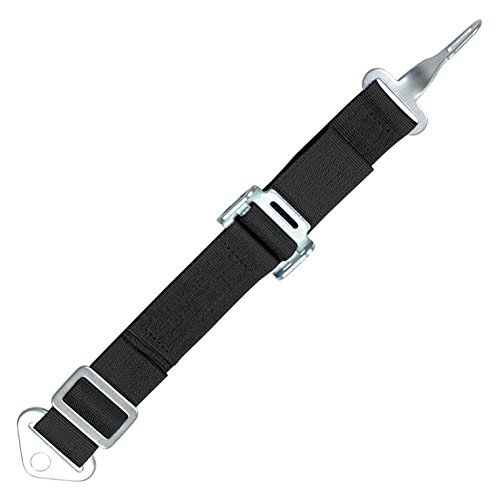 Adjustable 2 In Anti Sub Crotch Belt For Latch Link Buckle Black Part Number 11394