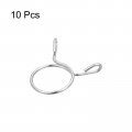 Uxcell Fuel Line Hose Clips 10pcs 23mm Id Fit 24 5-25mm Od 304 Stainless Steel Water Pipe Air Tubing Spring Clamps For