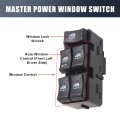 Master Driver Side Power Window Switch 22664398 Replacement For Saturn Ion 4 Door 2003-2007