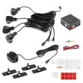 Parking System Intelligent Assistance 4 Sensor Probe Car Auto Reverse 80db Buzzer Alert Kit