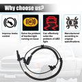 X Autohaux Abs Wheel Speed Sensor Rear Left Or Right Brake For Ram 1500 2013-2018 Classic 2019-2022 68053861ab 68053861ac