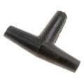 Soft Vacuum Tubing Tee Black Vinyl T Shape Connector 0 109 In Outer Diameter Part Number 47415 