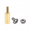 Uxcell M2 5x6 5mm 6mm Male-female Brass Hex Pcb Motherboard Spacer Standoff Screw Nut For Fpv Drone Quadcopter Computer Circuit 