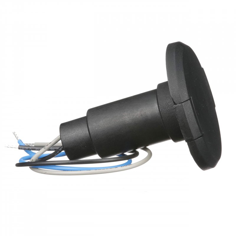 Attwood 910r3pb-7 Lightarmor Plug-in Light Base For Pole Lights 3-pin Round Composite Black Low-profile