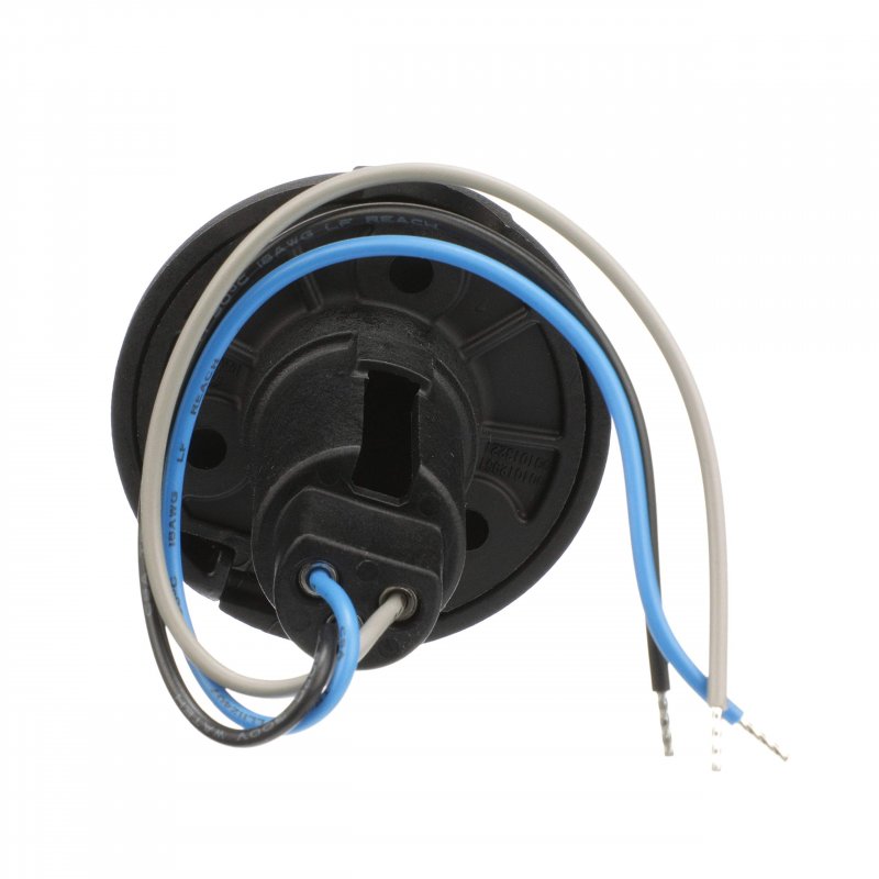 Attwood 910r3pb-7 Lightarmor Plug-in Light Base For Pole Lights 3-pin Round Composite Black Low-profile