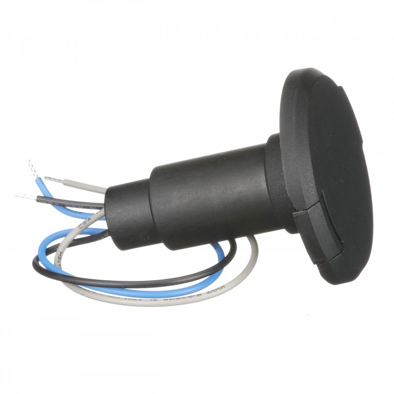 Attwood 910r3pb-7 Lightarmor Plug-in Light Base For Pole Lights 3-pin Round Composite Black Low-profile