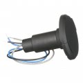 Attwood 910r3pb-7 Lightarmor Plug-in Light Base For Pole Lights 3-pin Round Composite Black Low-profile